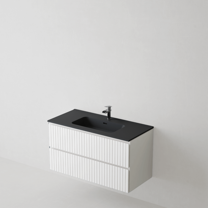 Meuble de salle de bain suspendu GLOW Blanc