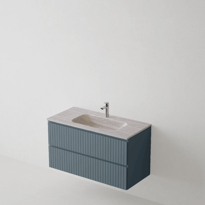 Meuble de salle de bain suspendu GLOW Cobalt