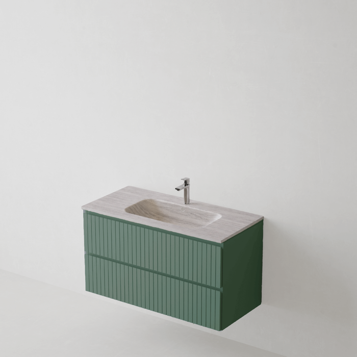 Meuble de salle de bain suspendu GLOW Mint