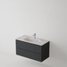 Meuble de salle de bain suspendu GLOW Noir - Sanizeo