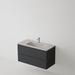 Meuble de salle de bain suspendu GLOW Noir - Sanizeo