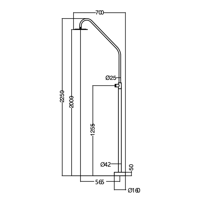 Douche extérieure COLORADO Temporisée