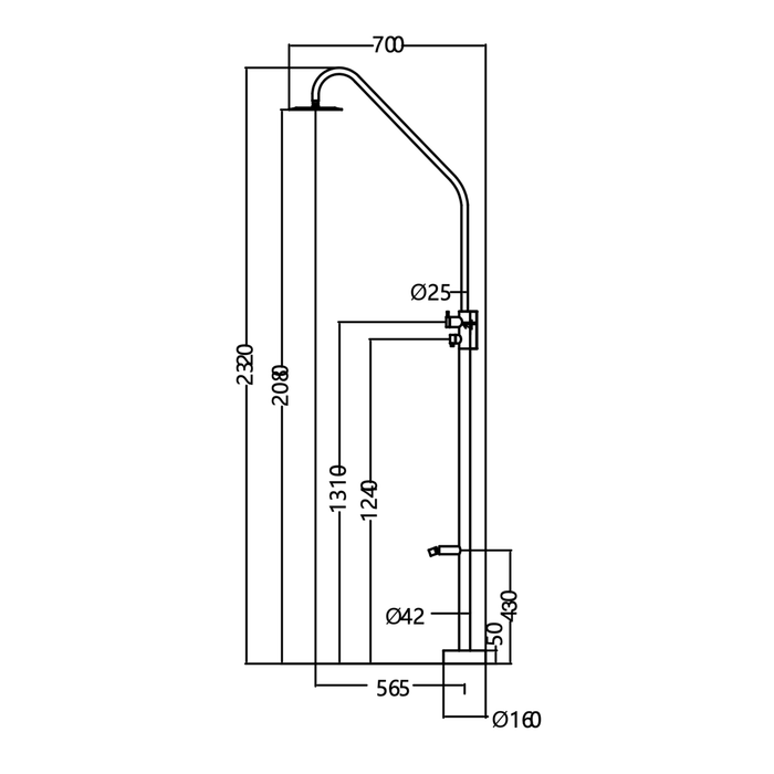 Douche extérieure DAKOTA