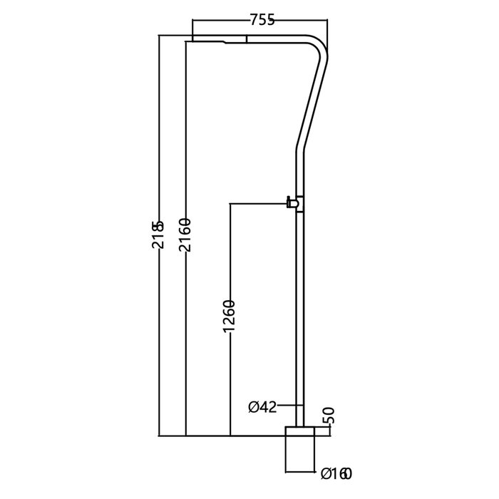 Douche extérieure NEVADA