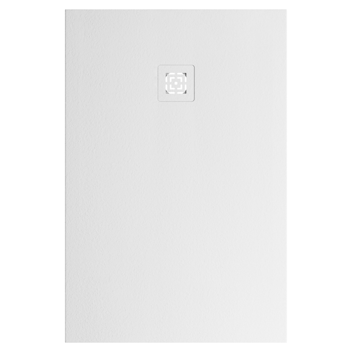 Receveur de douche extra plat 3 cm HALDOR LAVABERG Blanc RAL 9003 — vue du dessus