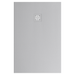 Receveur de douche extra plat 3 cm HALDOR LAVABERG Gris RAL 7040 — vue de dessus