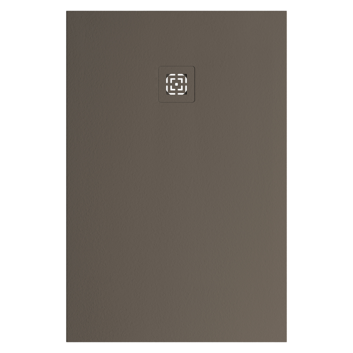 Receveur de douche extra plat 3 cm LAVABERG HALDOR Taupe RAL 7039 — vue de dessus