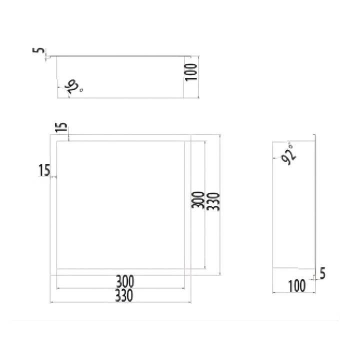 Niche Murale ATLANTIC Acier Inoxydable