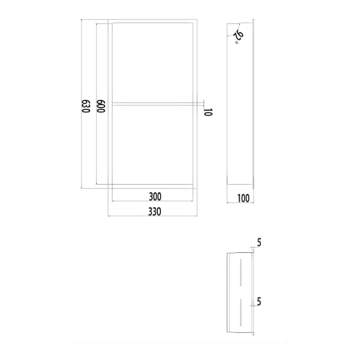 Niche Murale ARTIC Acier Inoxydable