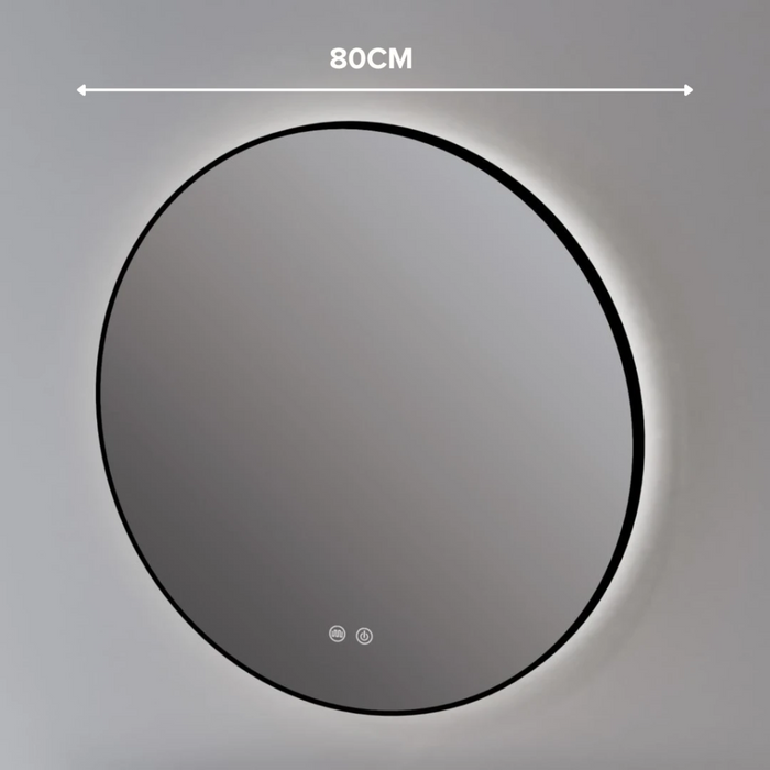 Miroir Lumineux Anti-Buée IBIZA Noir