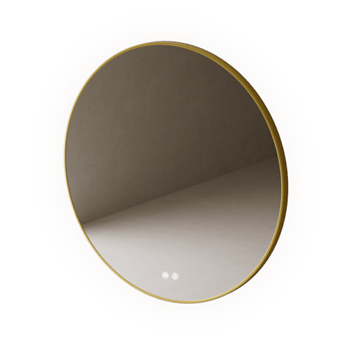 Miroir Lumineux Anti-Buée IBIZA Or Brossé - Sanizeo