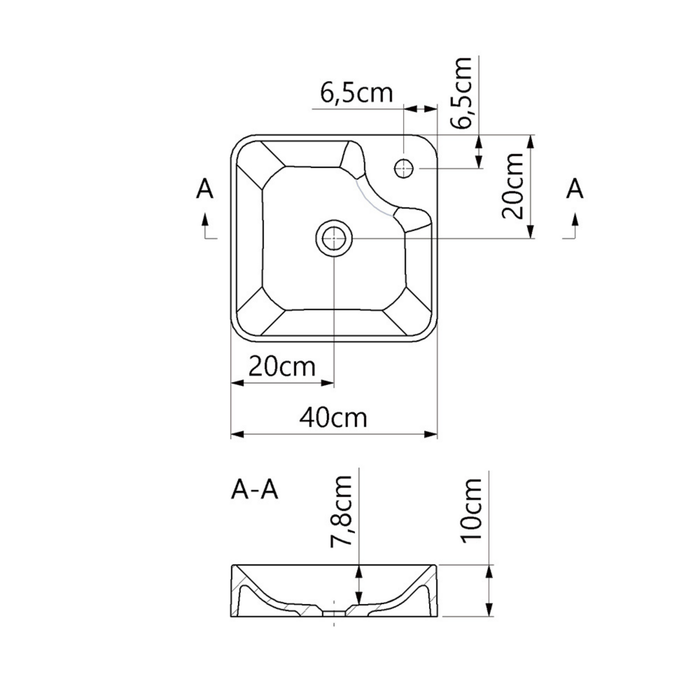 Vasque à poser INGRID Blanc Brillant