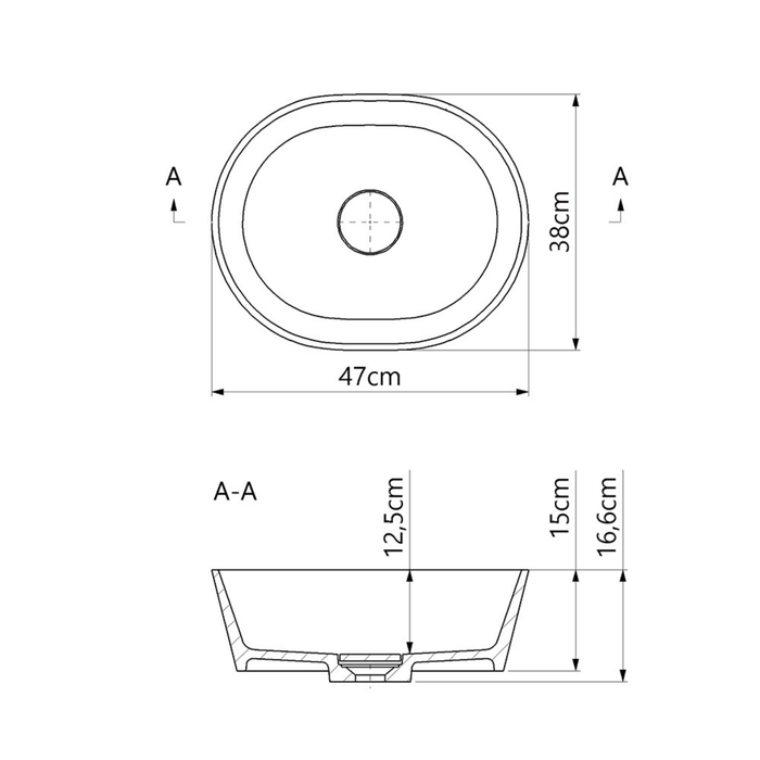 Vasque à poser KARIN Blanc Brillant