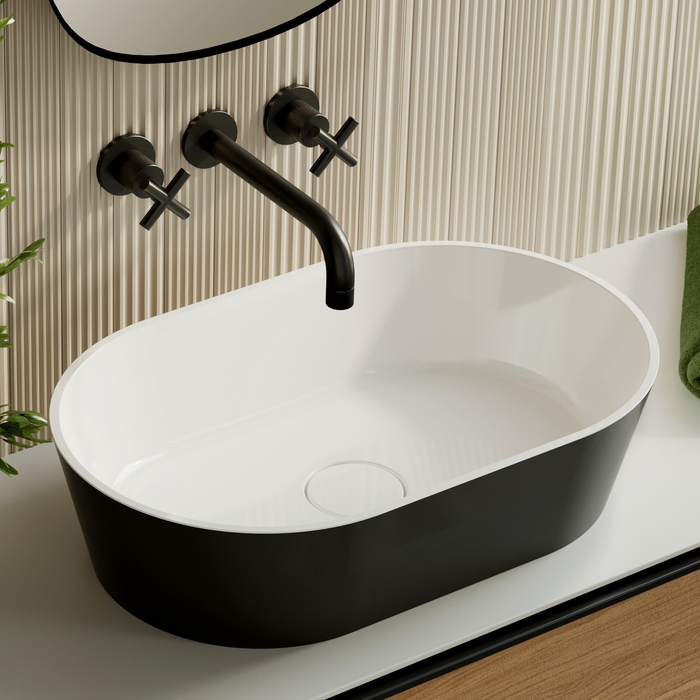Vasque à poser KARIN Noir et Blanc