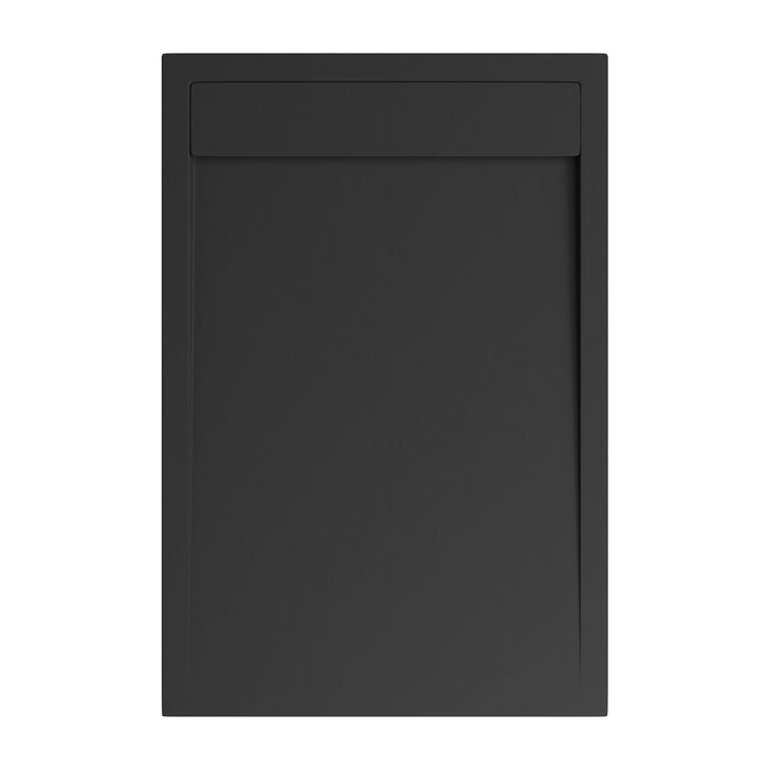 Receveur de douche extra plat 3 cm MAGNUS LAVABERG Noir RAL 9005 — vue du dessus