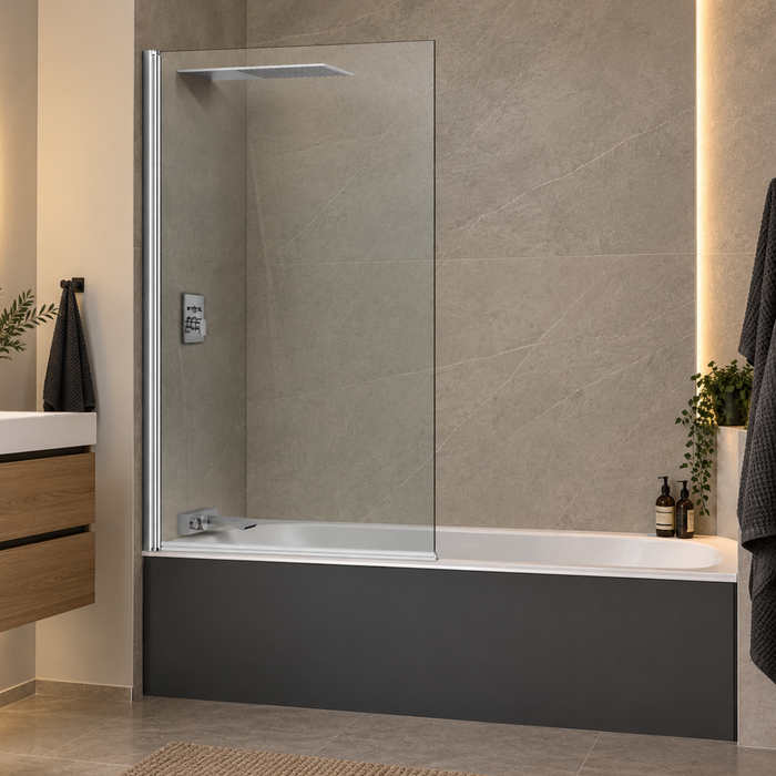 Resguardo de banheira pivotante ALSACE SPORT Cromado - SUPERBAN