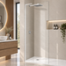 Paroi de Douche MONT BLANC E Blanc Brillant - SUPERBAN - Sanizeo