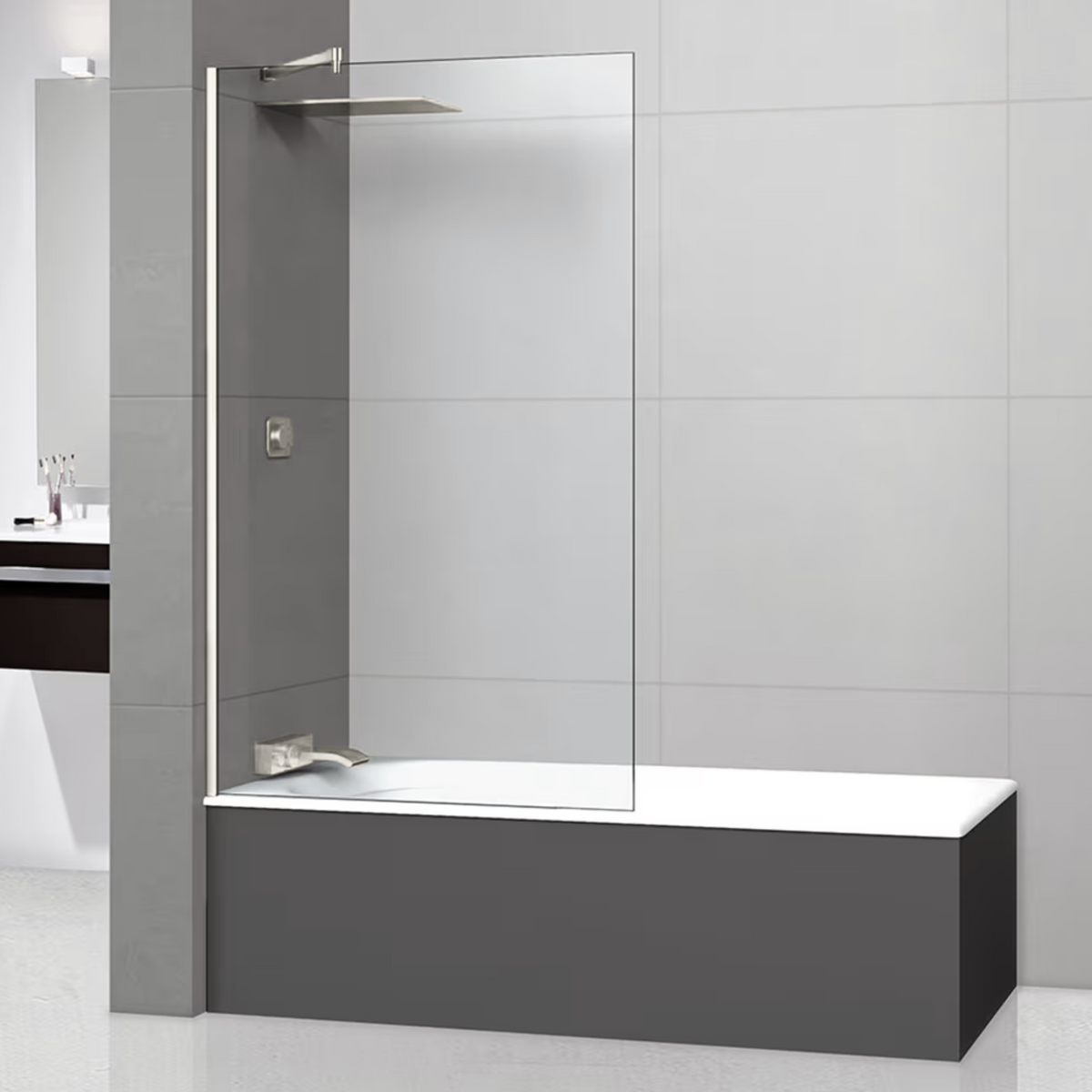 Pare Baignoire MONT BLANC CC blanc brillant, anticalcaire | SUPERBAN ...