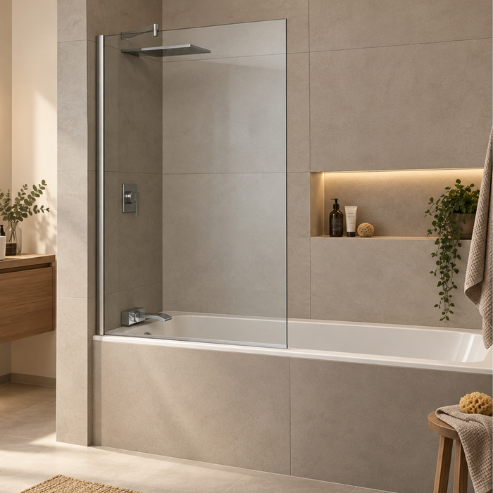 MONT BLANC CC bathtub screen Chrome - SUPERBAN