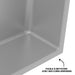 Niche de Douche Murale NOOK 30 Gris - ITALBOX Sanizeo - détail des angles
