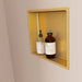 Niche de Douche Murale NOOK 30 Or - ITALBOX Sanizeo - installée dans une salle de bain