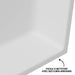 Niche de Douche Murale NOOK 60 Blanche - ITALBOX Sanizeo - détail des angles