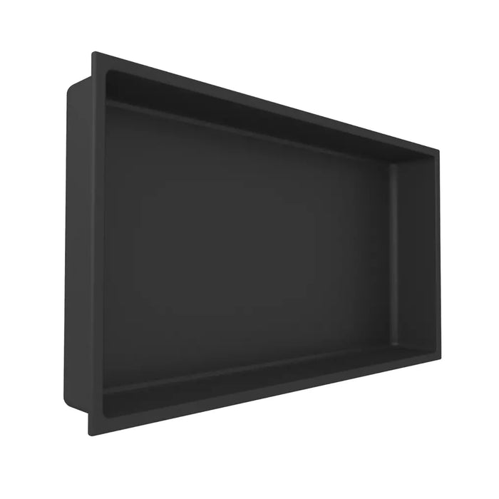 Niche de Douche Murale NOOK 60 Noir - ITALBOX Sanizeo - vue sur fond blanc
