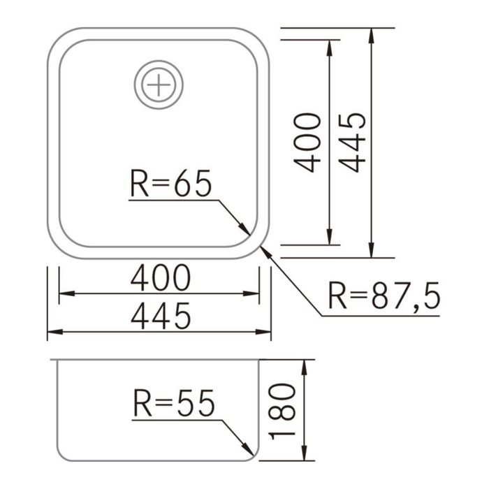 Évier sous plan Acier Inoxydable ONIX - Sanizeo