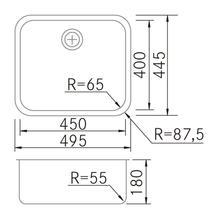 Évier sous plan Acier Inoxydable ONIX - Sanizeo