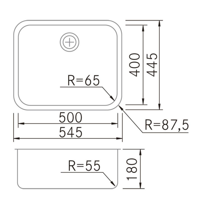 Évier sous plan Acier Inoxydable ONIX - Sanizeo