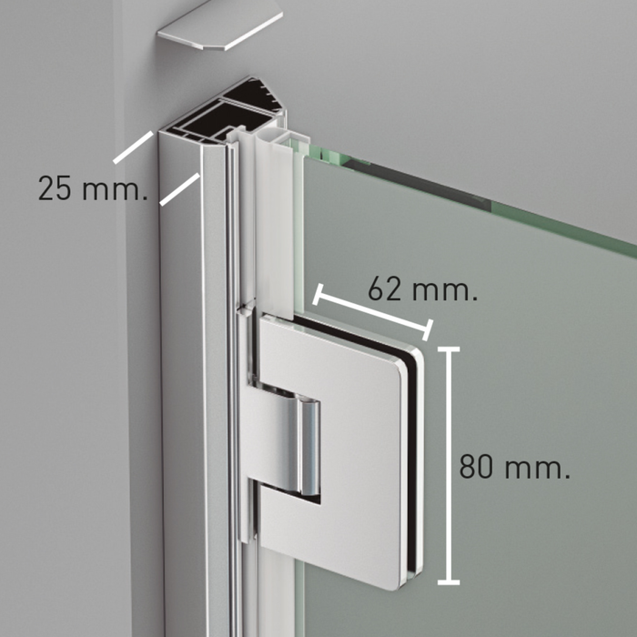 Paroi de Douche ORLY 1P Chrome