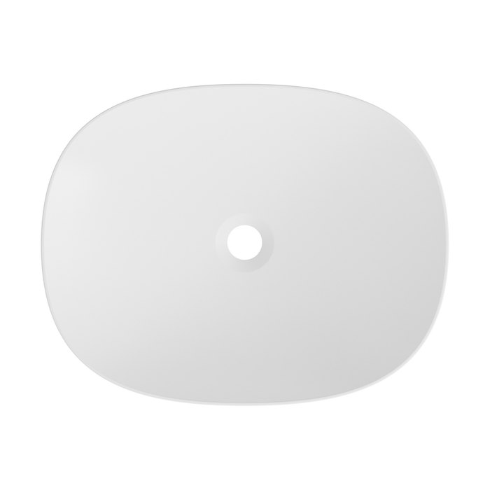 Vasque à poser ovale OSCAR Blanc Mat