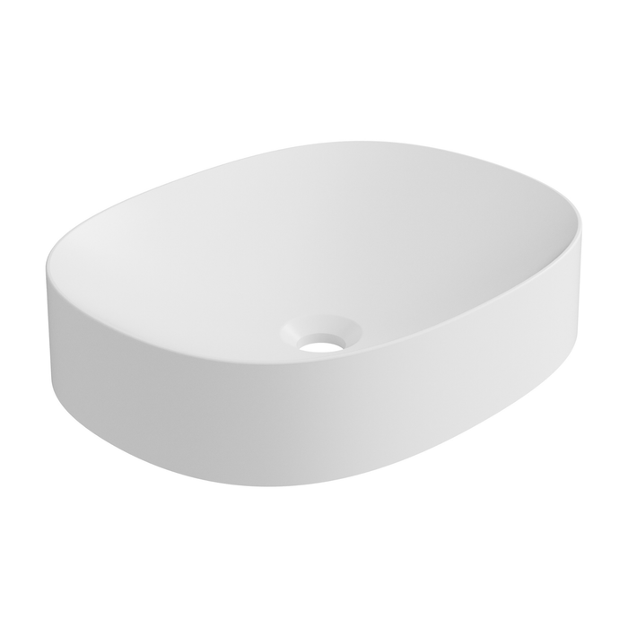 Vasque à poser ovale OSCAR Blanc Mat