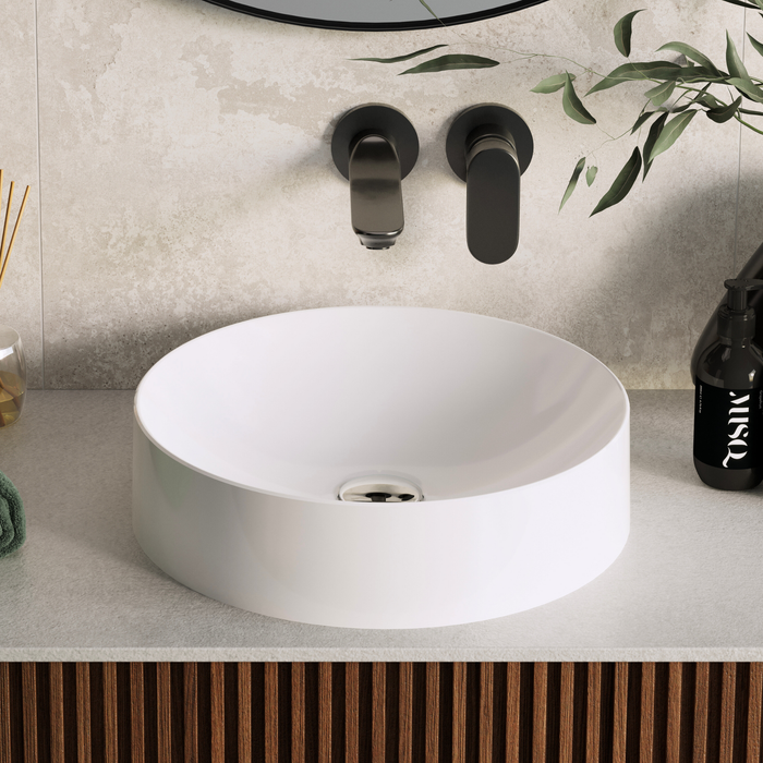 Vasque à poser ronde OSCAR Blanc Brillant