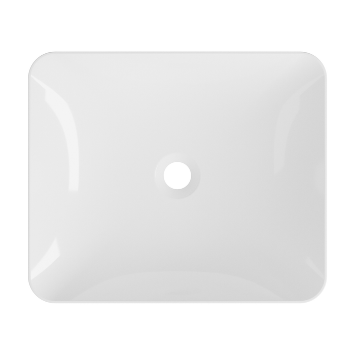 Vasque à poser carrée OSCAR Blanc Brillant