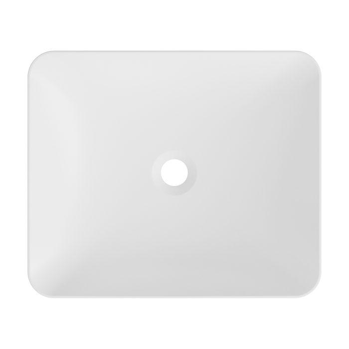 Vasque à poser carrée OSCAR Blanc Mat