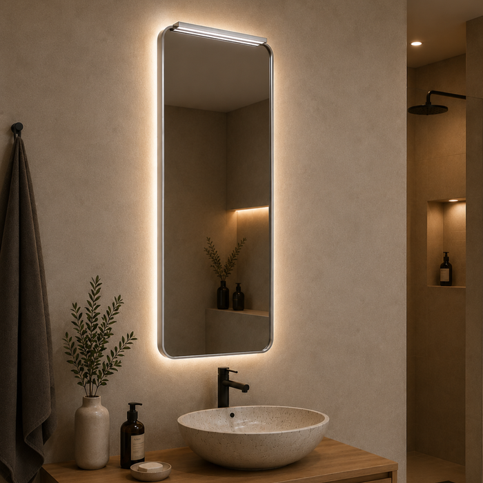 Specchio Luminoso Anti-Appannamento Tri-LED BOSTON - LEDIMEX
