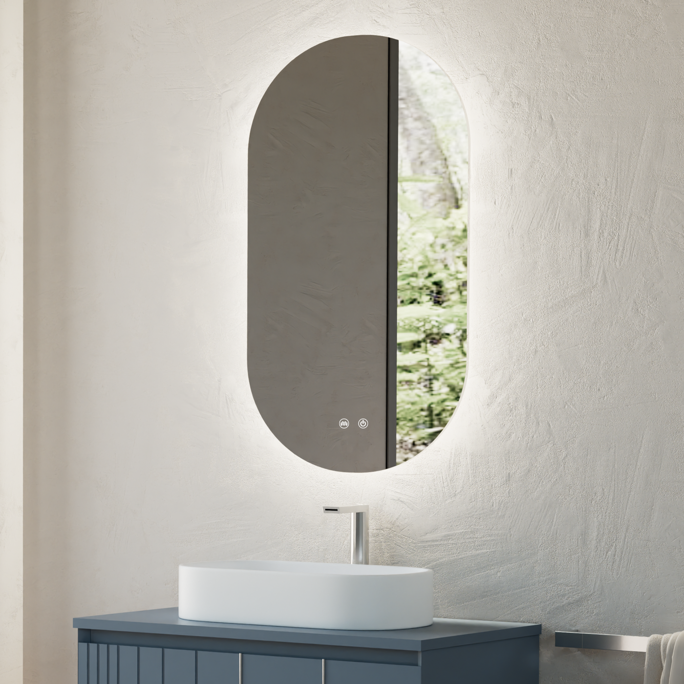 Miroir LED PALMA rétroéclairé anti-buée