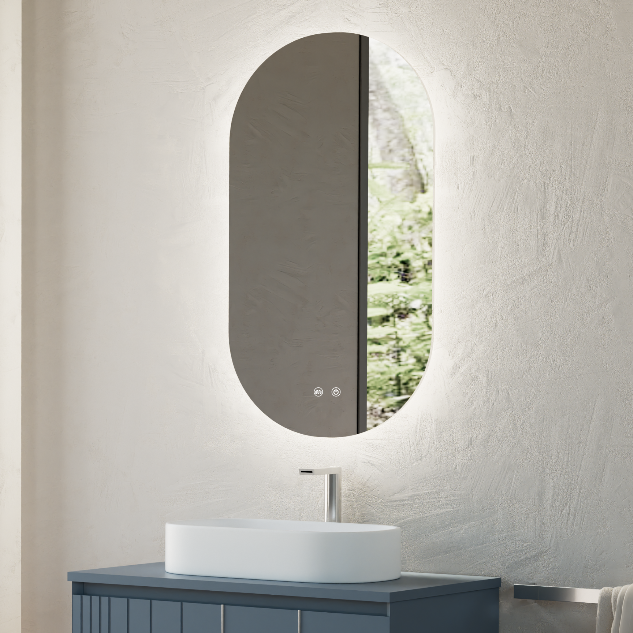 Miroir LED PALMA rétroéclairé anti-buée