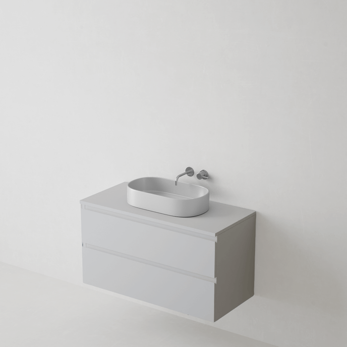 Meuble de salle de bain suspendu STEP Blanc Mat - Sanizeo