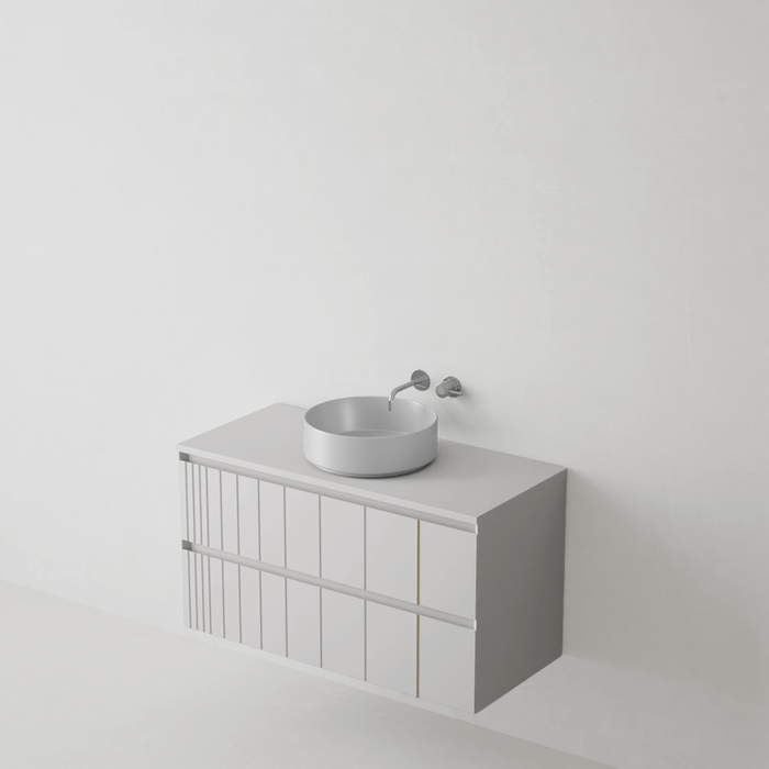 Meuble de salle de bain suspendu POLE Blanc - Sanizeo