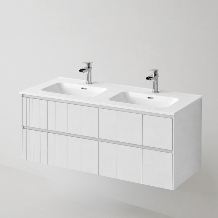 Meuble de salle de bain suspendu POLE Blanc - Sanizeo