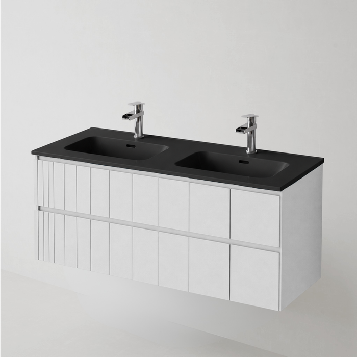 Meuble de salle de bain suspendu POLE Blanc - Sanizeo