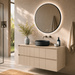 Meuble de salle de bain suspendu POLE Beige - Sanizeo