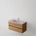 Meuble de salle de bain suspendu ANCONA Bois - Sanizeo