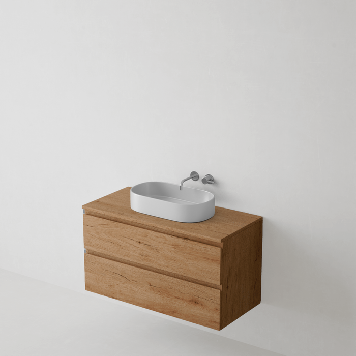 Meuble de salle de bain suspendu STEP Bois - Sanizeo
