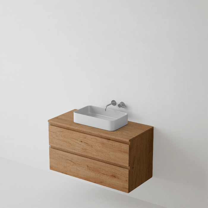 Meuble de salle de bain suspendu STEP Bois - Sanizeo