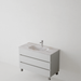 Meuble de salle de bain sur pieds ATRANI Blanc - Sanizeo