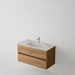 Meuble de salle de bain suspendu ANCONA Bois - Sanizeo