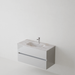 Meuble de salle de bain suspendu ANCONA Blanc - Sanizeo
